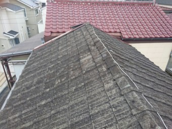 セメント瓦施工前画像