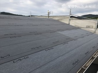 ルーフィング新設完了