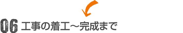 お問合せから完成までの流れ06:工事の着工~完成まで